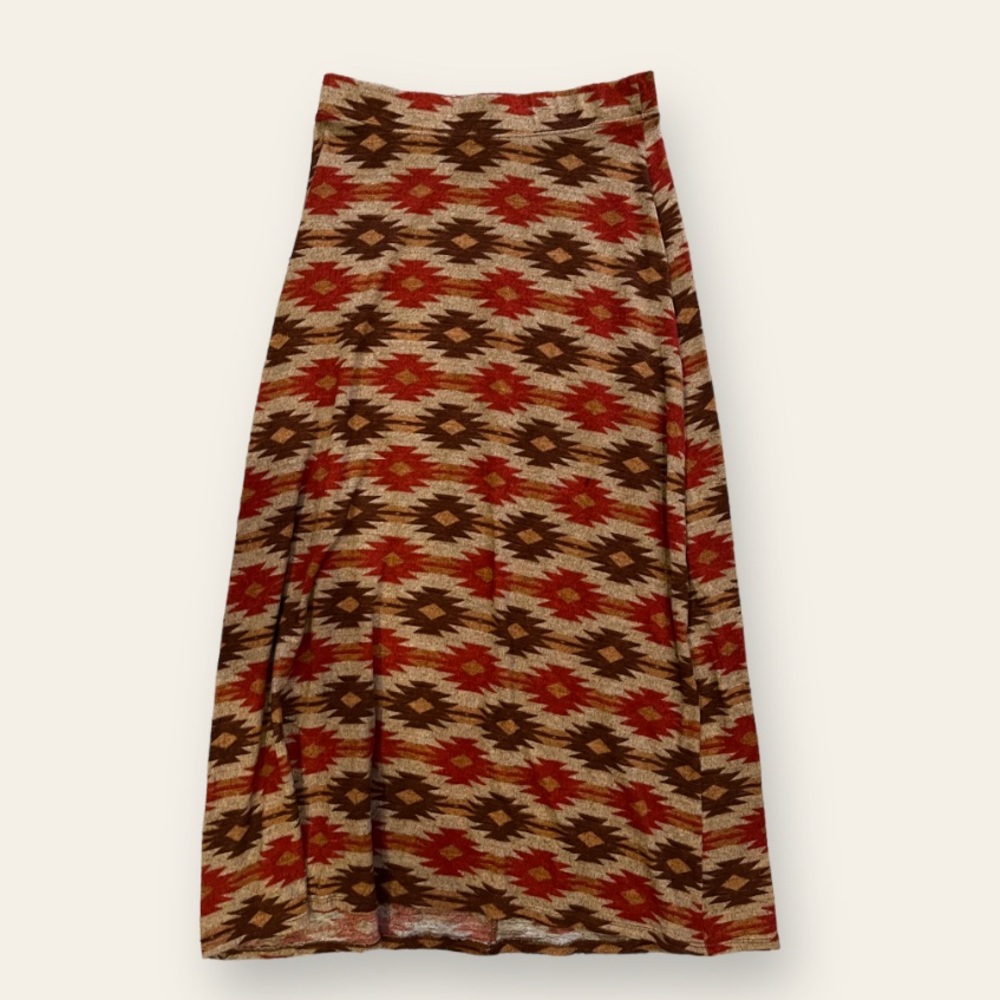 Mascara Boho Western Maxi Skirt Size S - M
